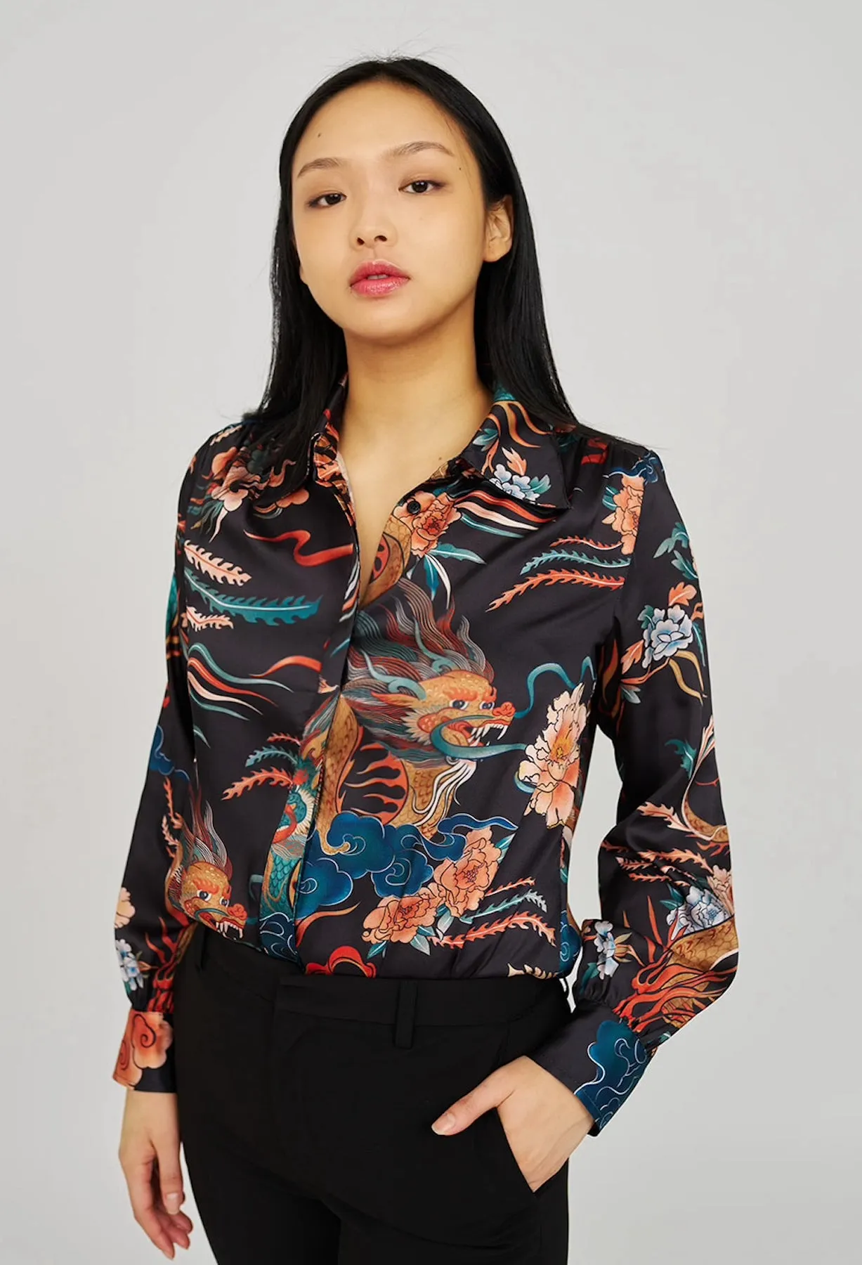 CORAZON BUTTON-DOWN BLOUSE