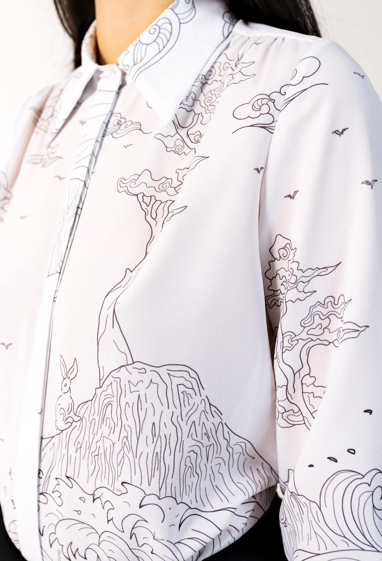 CORAZON BUTTON-DOWN BLOUSE
