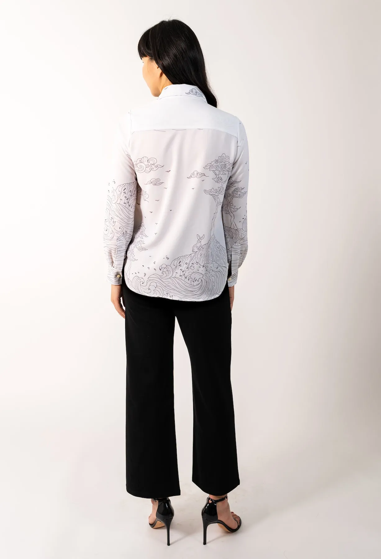 CORAZON BUTTON-DOWN BLOUSE