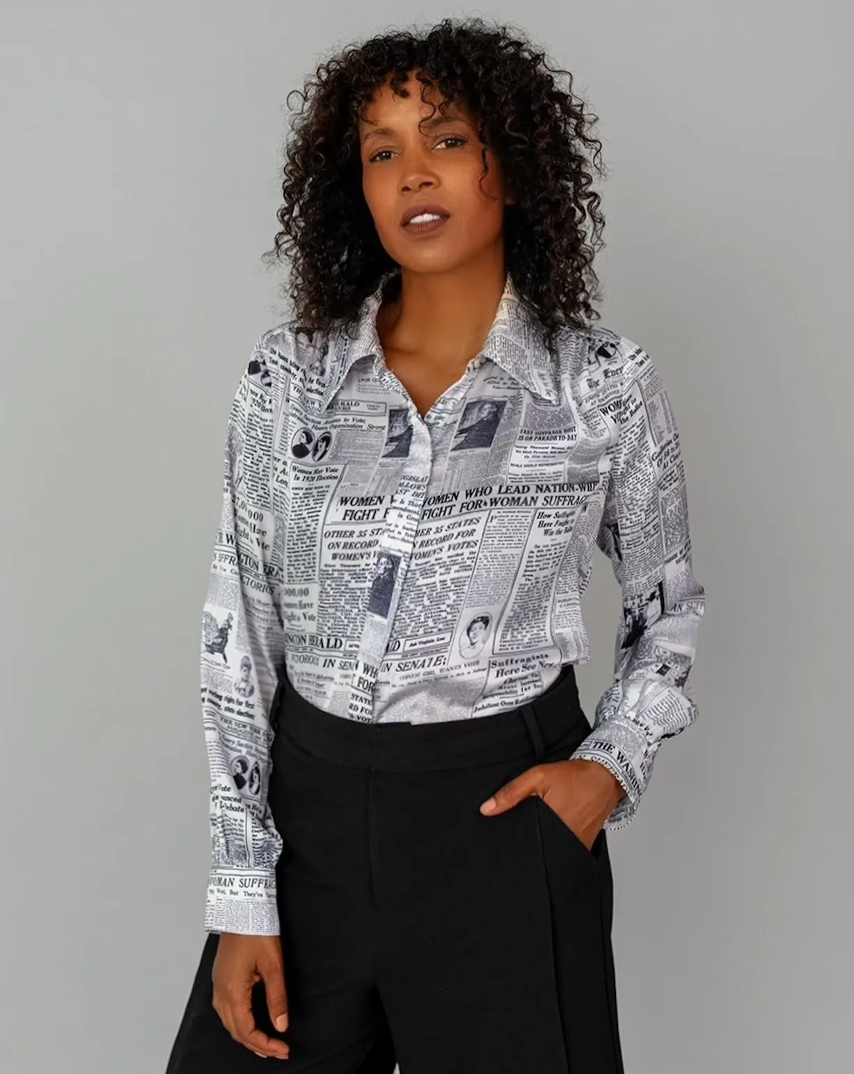 CORAZON BUTTON-DOWN BLOUSE