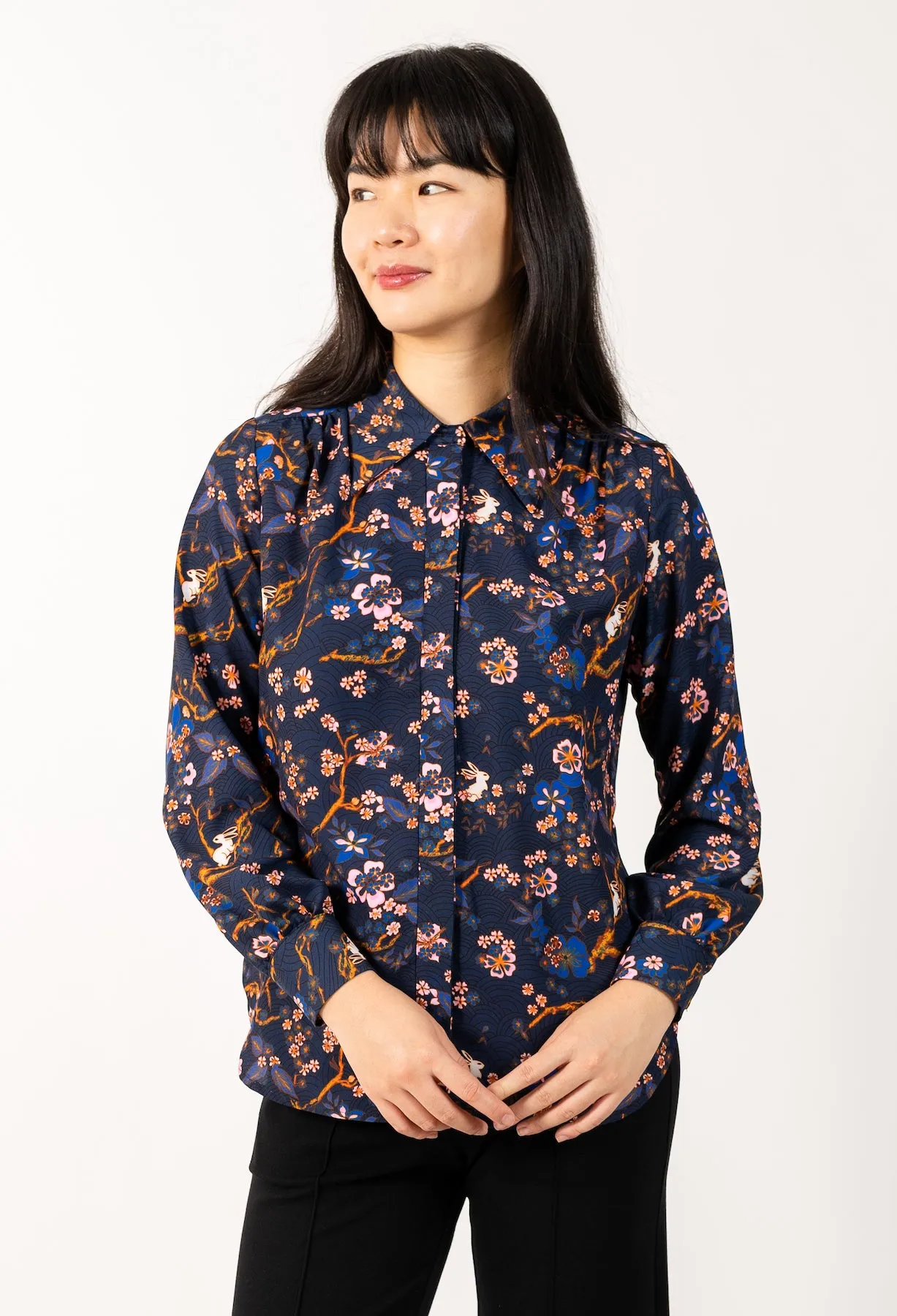 CORAZON BUTTON-DOWN BLOUSE