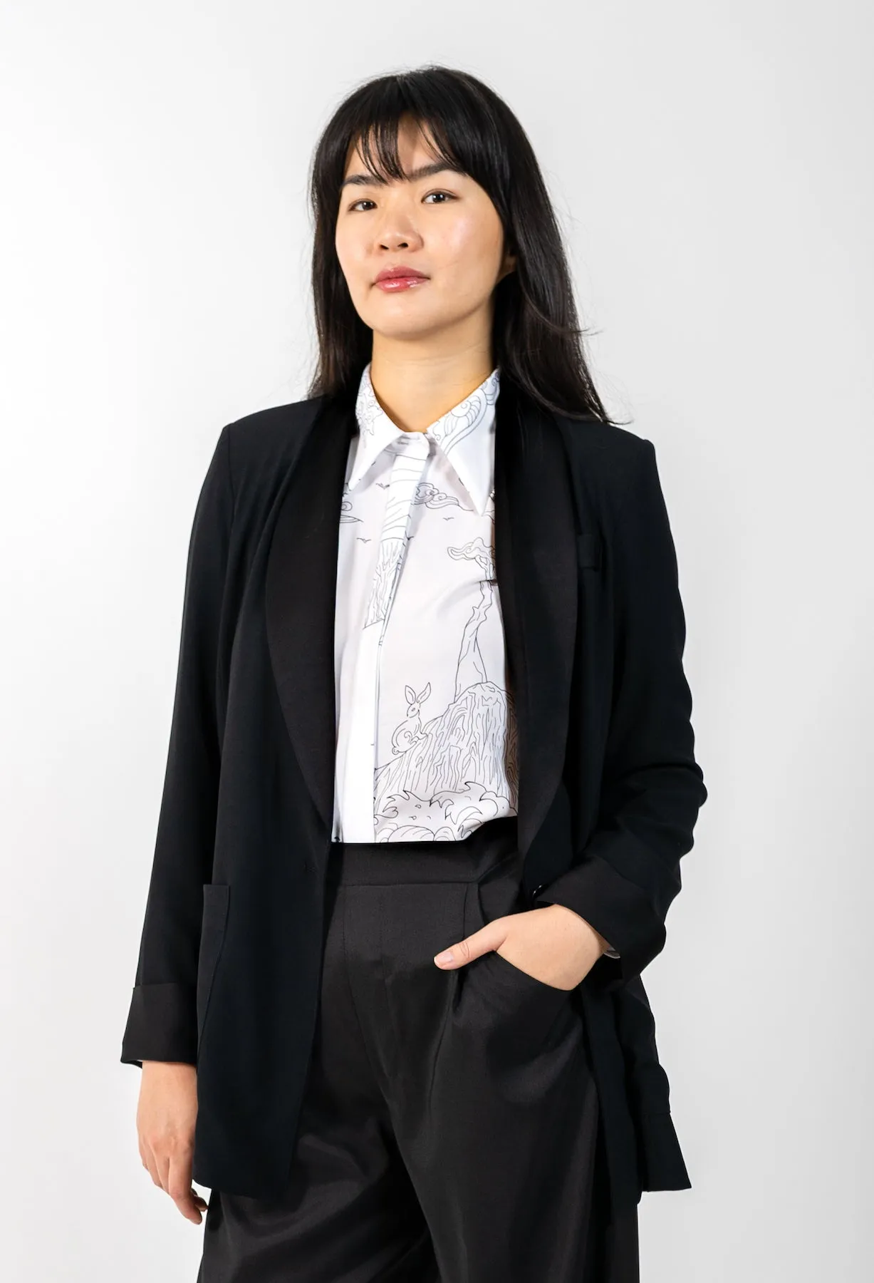CORAZON BUTTON-DOWN BLOUSE