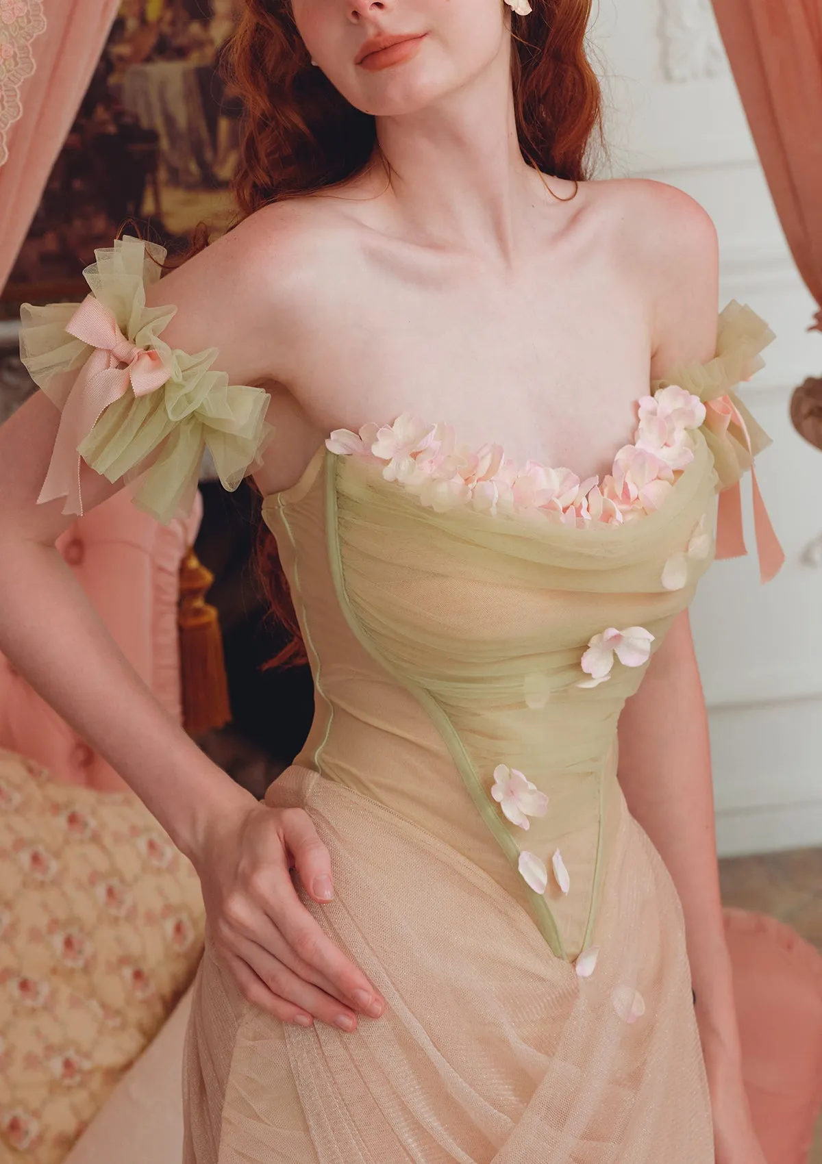 écoute Les Fleurs Tomber Dress