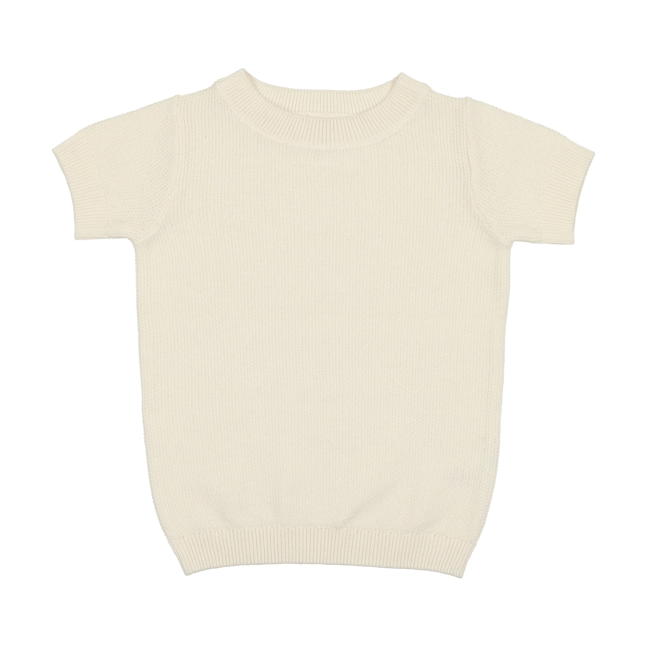 CREWNECK SWEATER SHORT SLEEVE