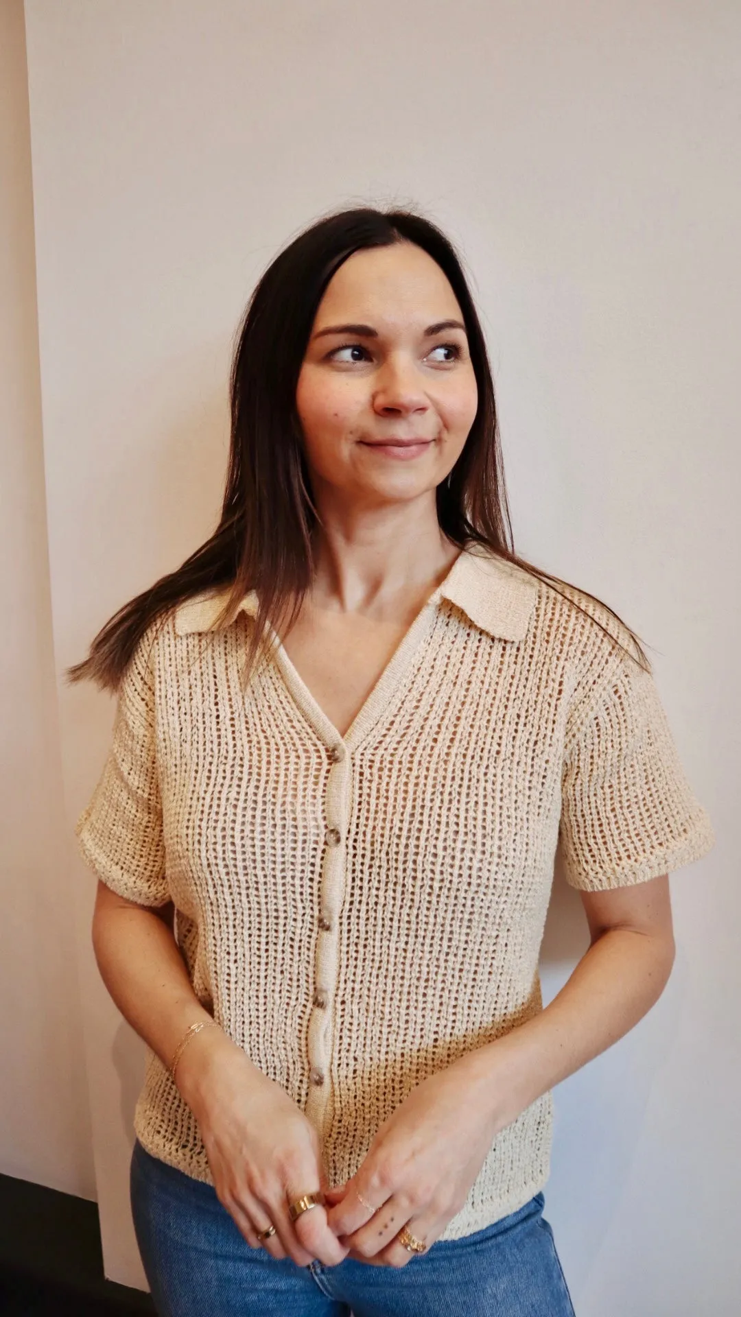 Crochet Short Sleeve Cardigan