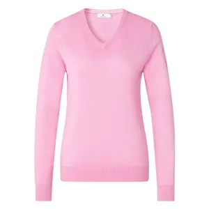 Cross Women's CLASSIC V-NECK SWEATER - PINK