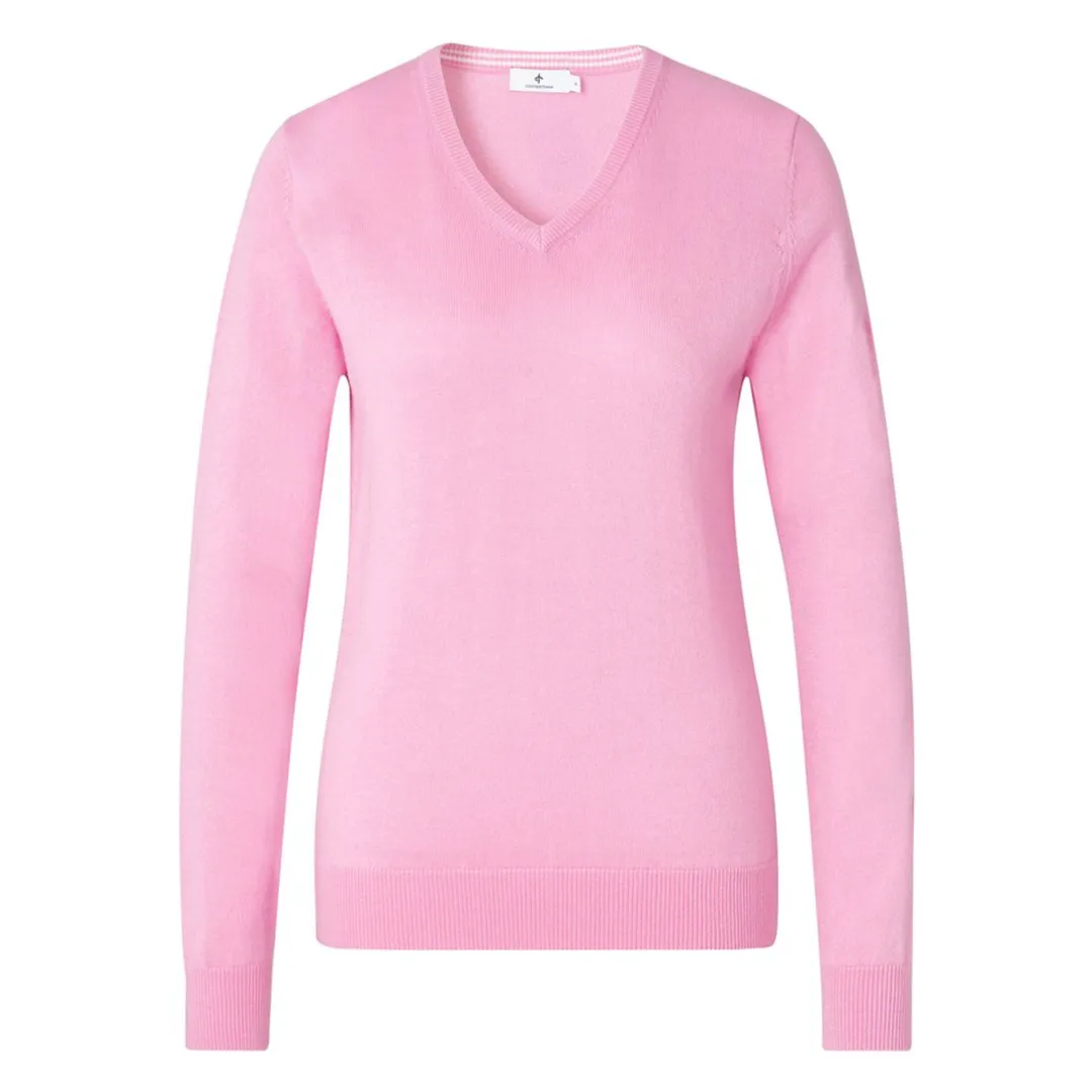 Cross Women's CLASSIC V-NECK SWEATER - PINK