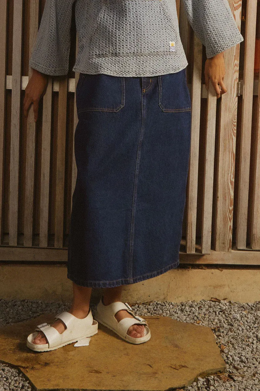 Daly Skirt in Indigo | LF Markey