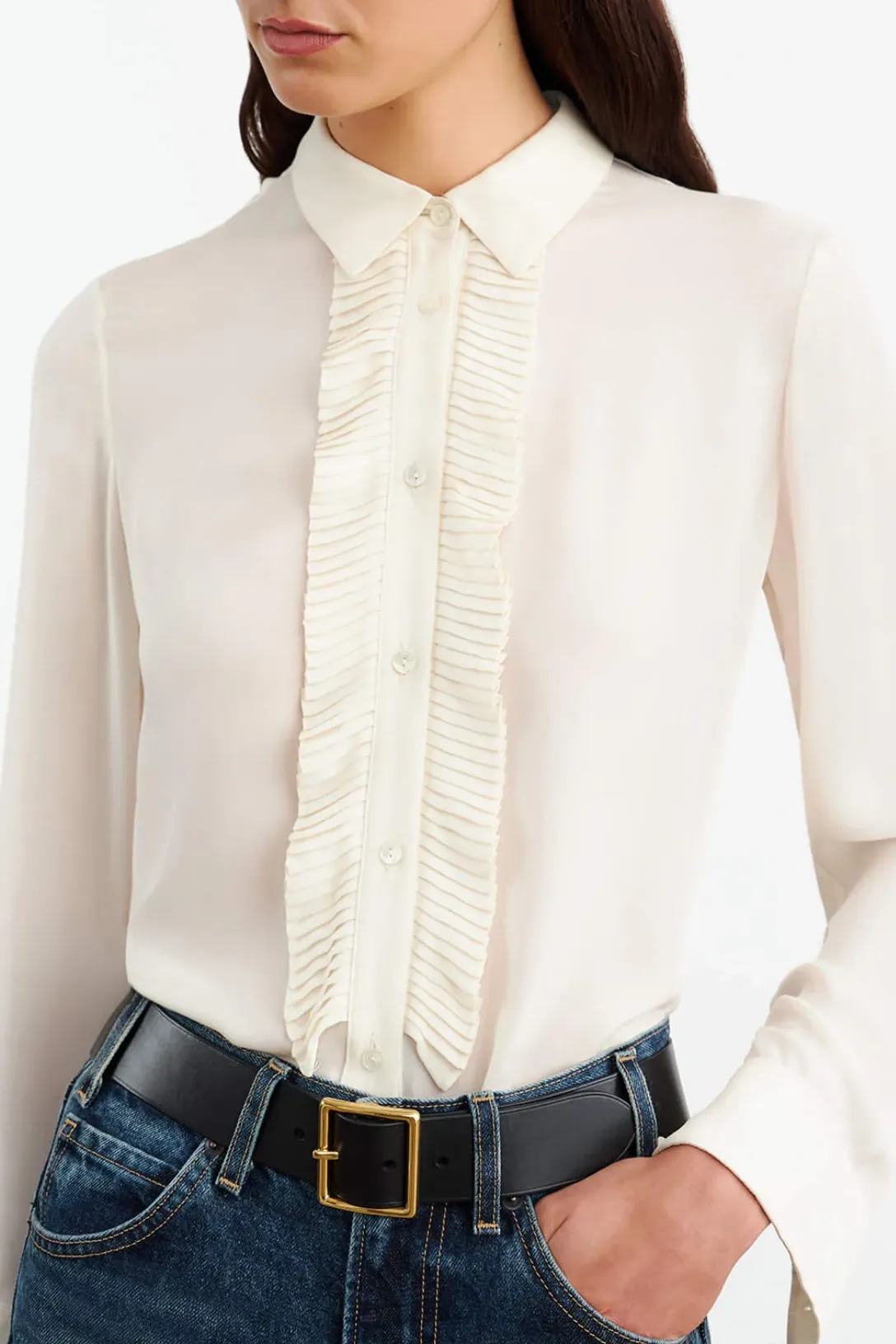 Danika Silk Shirt | Ivory
