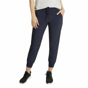 Danskin Women's Woven Jogger Pants with Zipper Pockets Navy