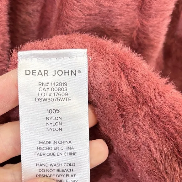 Dear John V-Neck Sweater in Brown and Pink