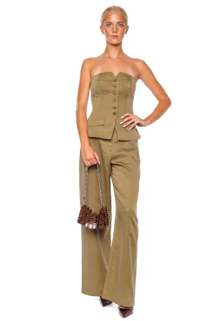 Delvine Driftwood Wide Leg Pant