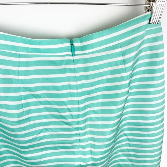 Devon Baer Teal Stripe Tulip Skirt Size Extra Small NWT