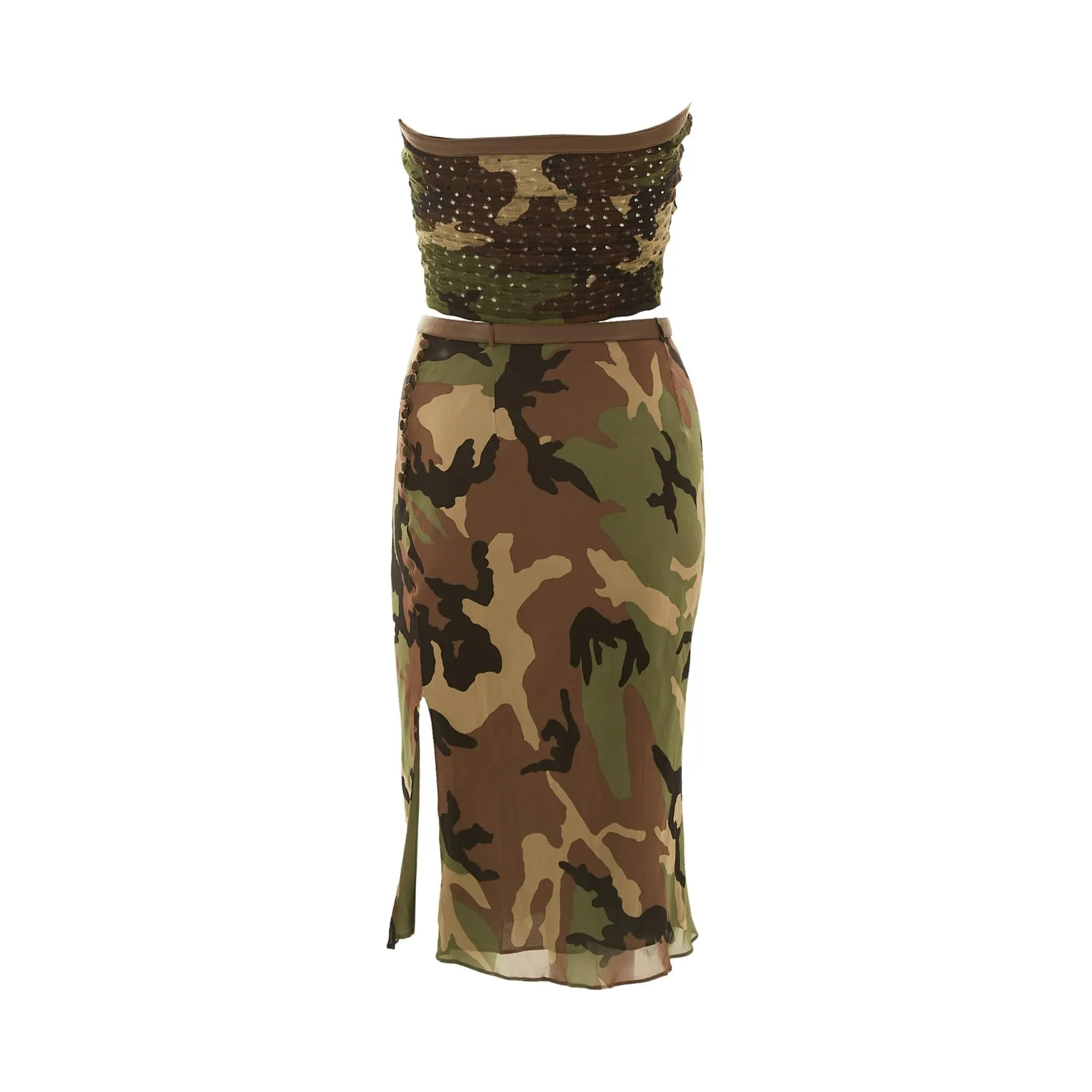 Dior Camo Tube Top Set