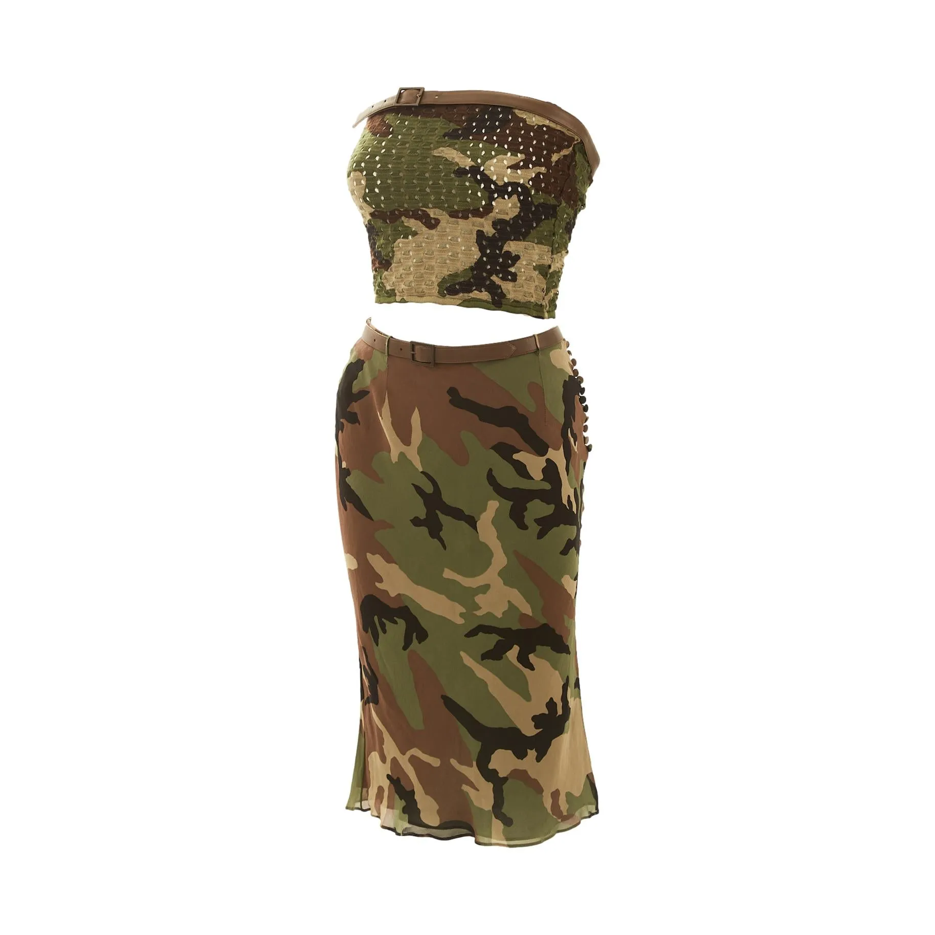 Dior Camo Tube Top Set