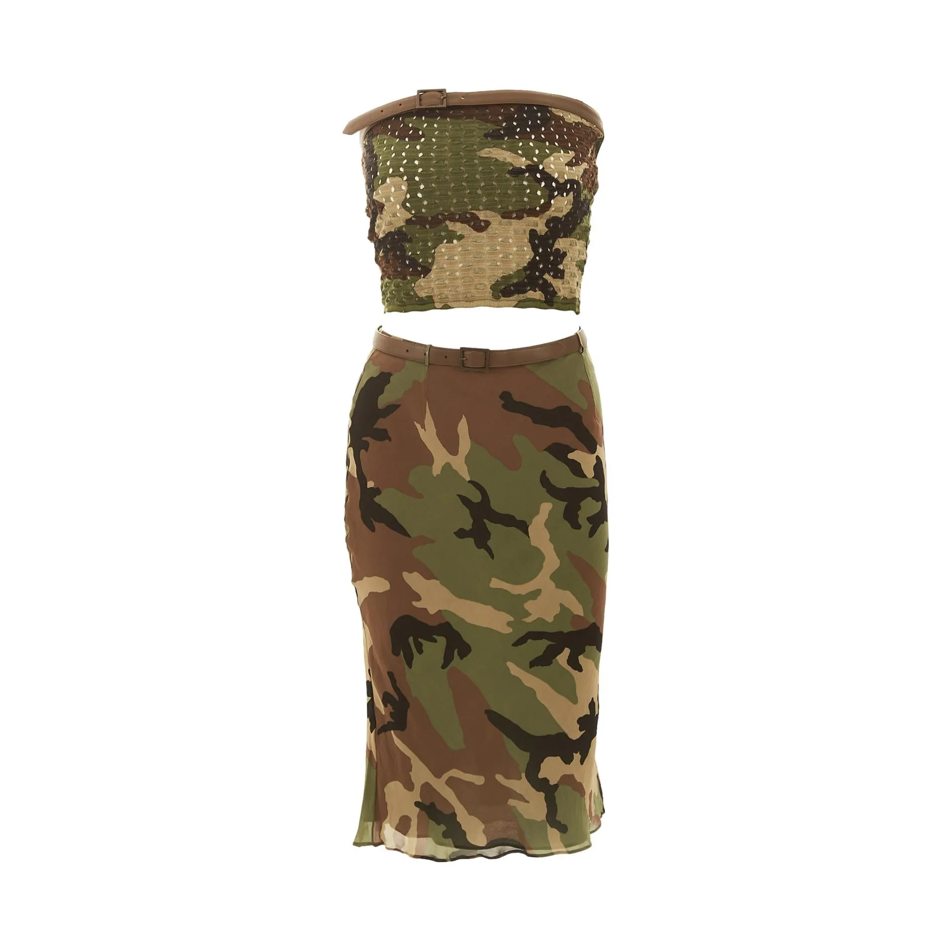 Dior Camo Tube Top Set