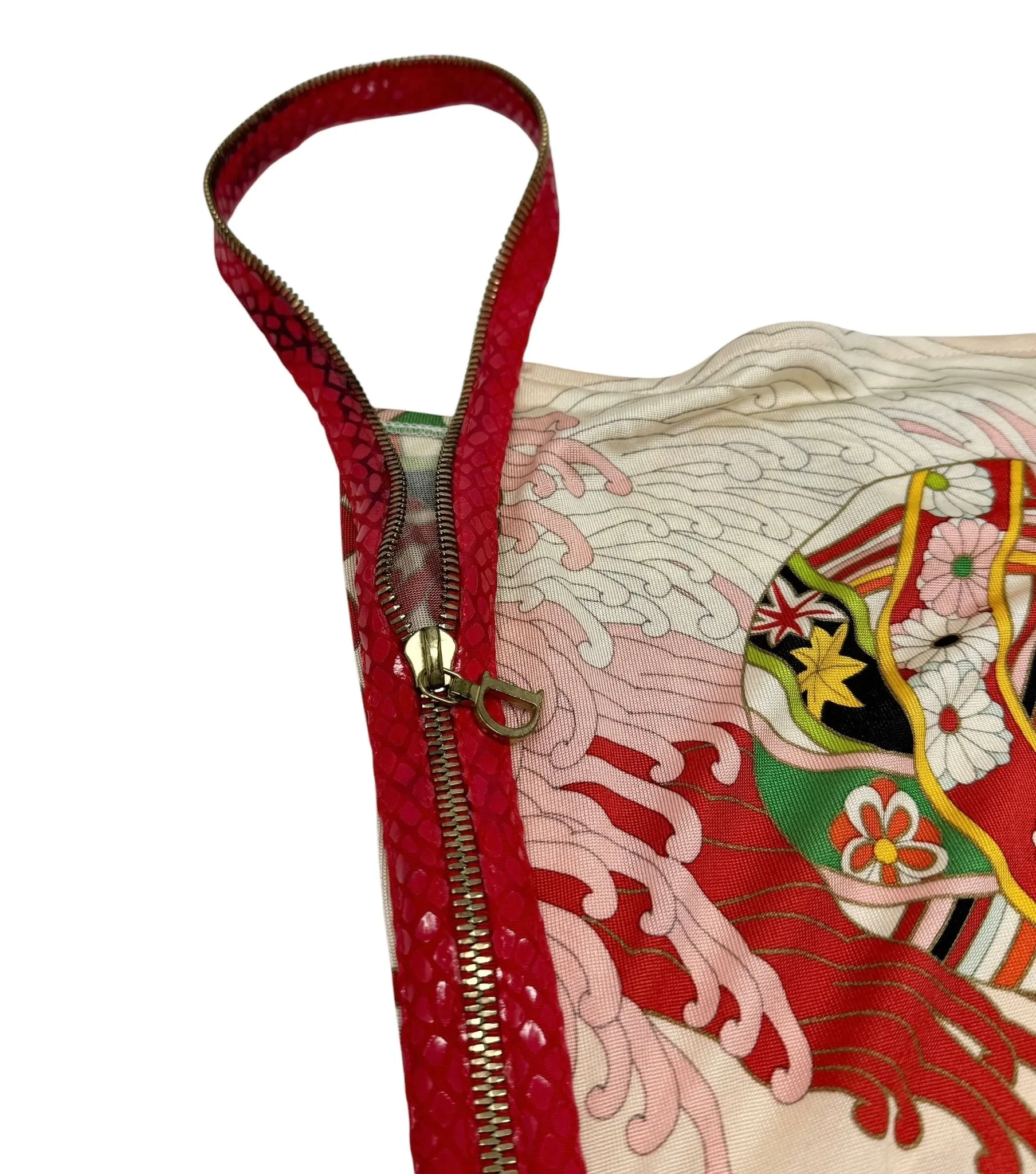 Dior Zipper Silk Strap Top