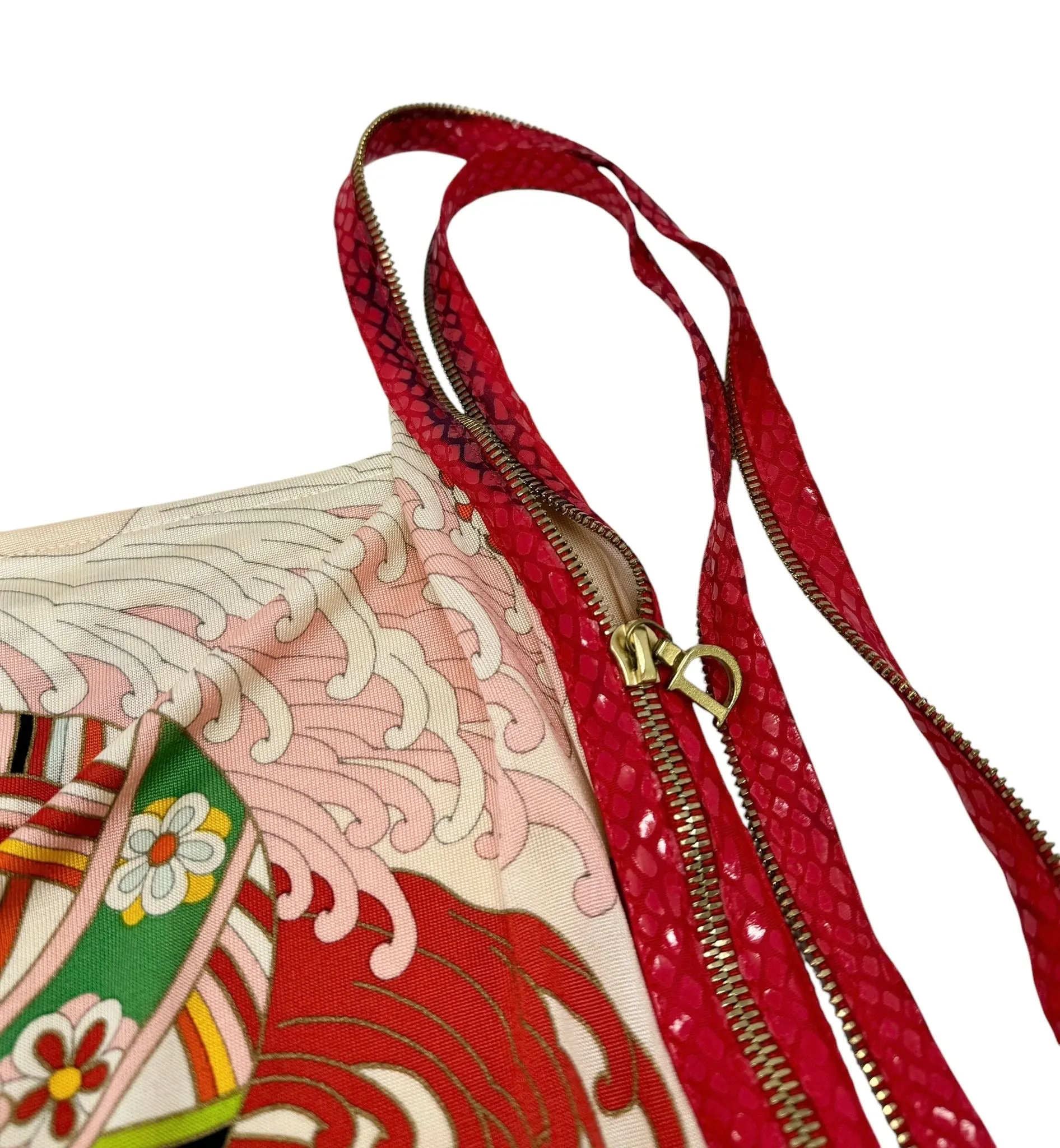 Dior Zipper Silk Strap Top