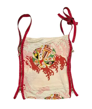 Dior Zipper Silk Strap Top