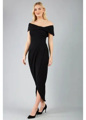 Diva Catwalk Vegas 50's Midi Dress Black