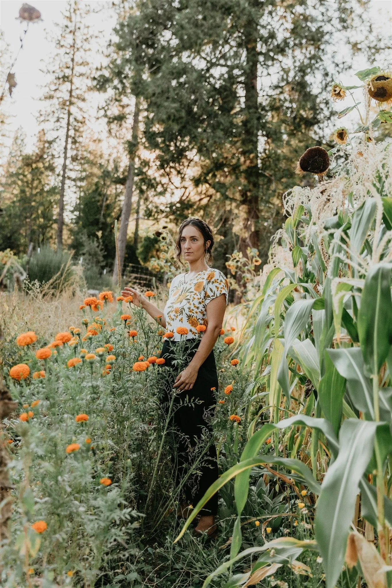 Dolman Top in Marigold Linen