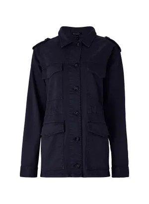 Drake Organic Cotton Utility Jacket | Classic Navy