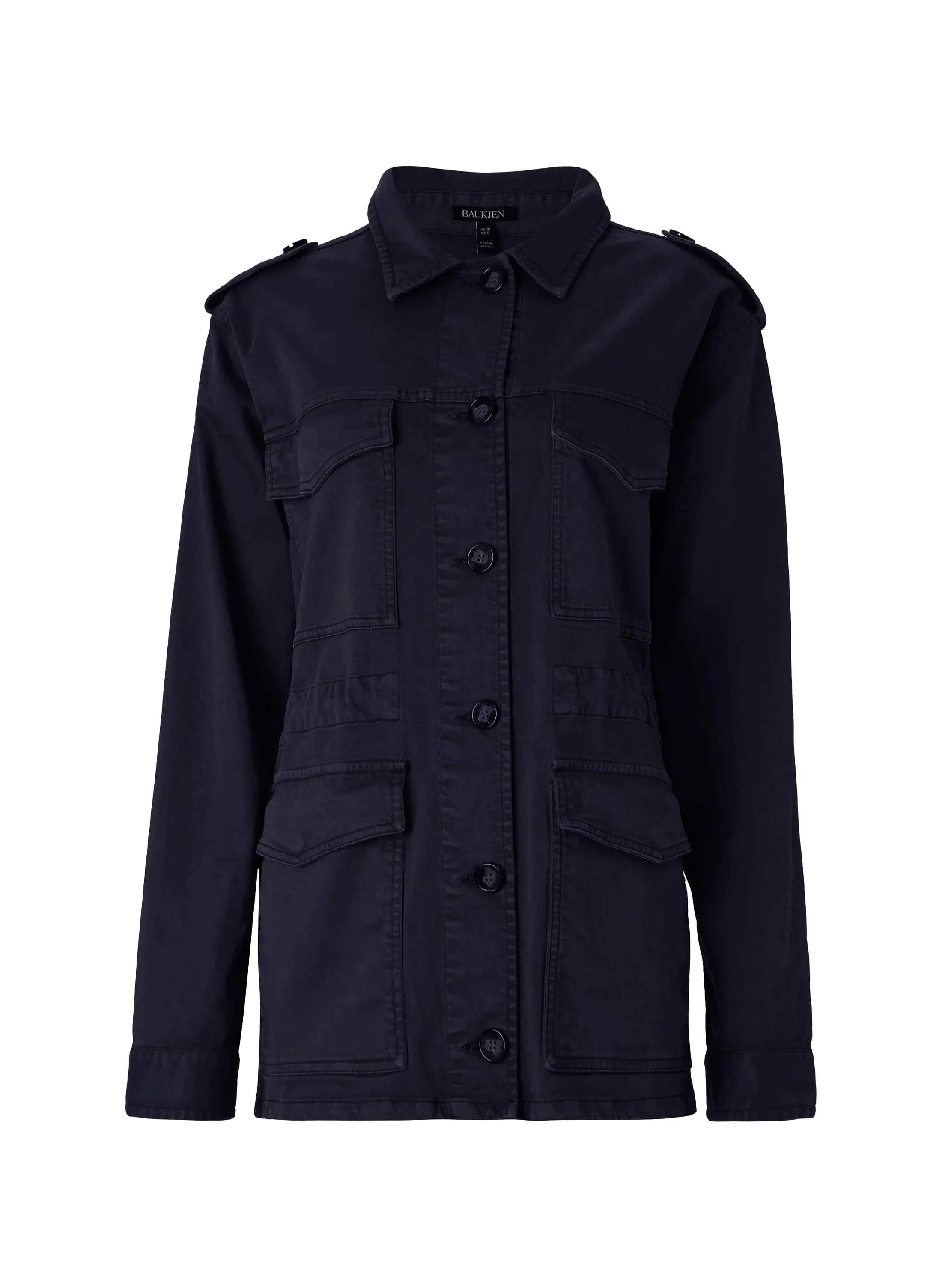 Drake Organic Cotton Utility Jacket | Classic Navy