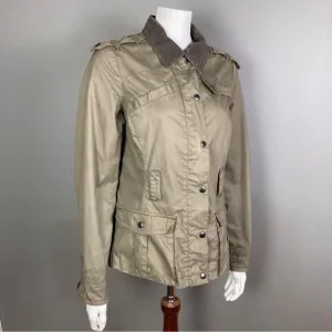 Eddia Bauer jacket women's medium Amelia style British utility safari corduroy