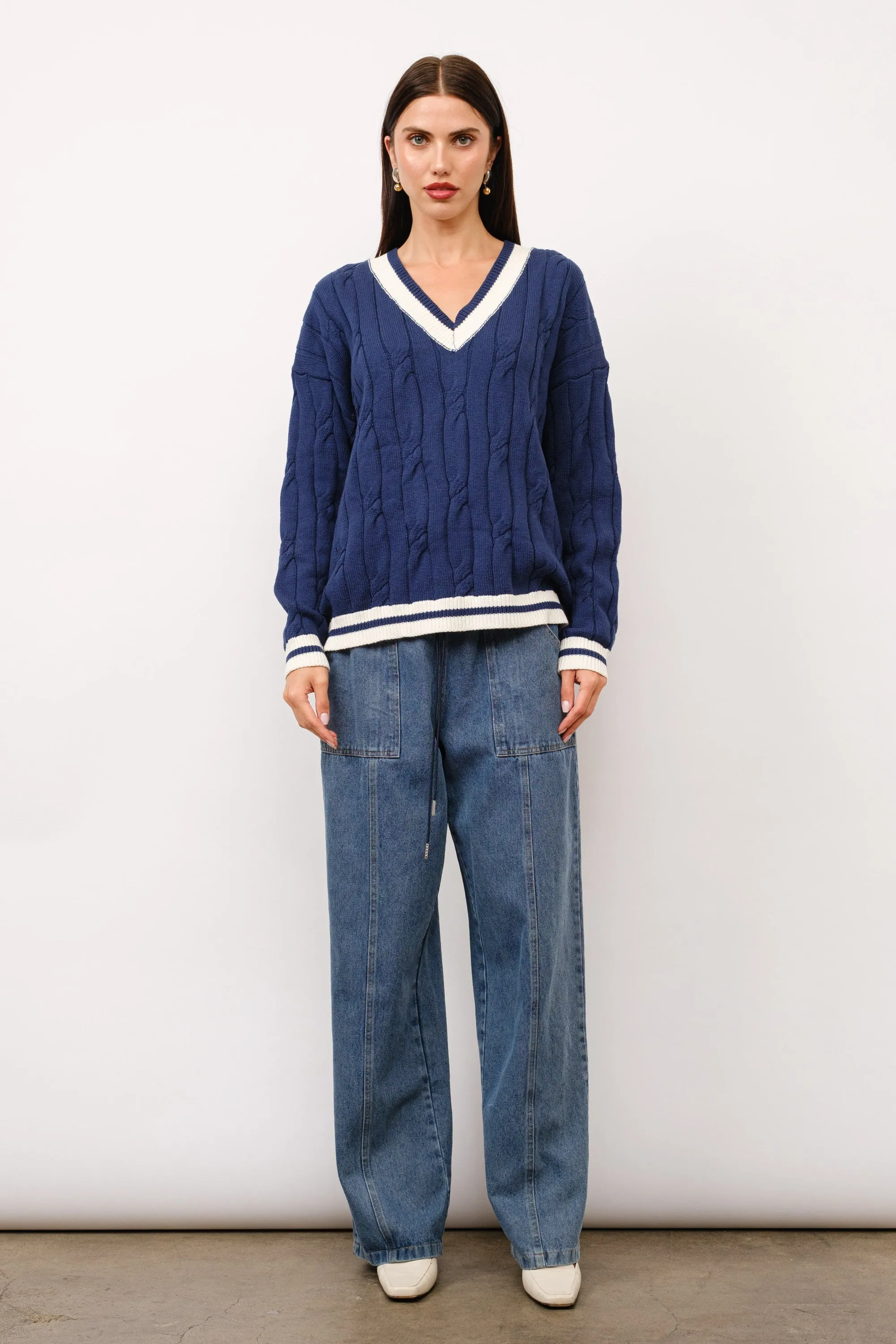 Edith Cable Knit Sweater