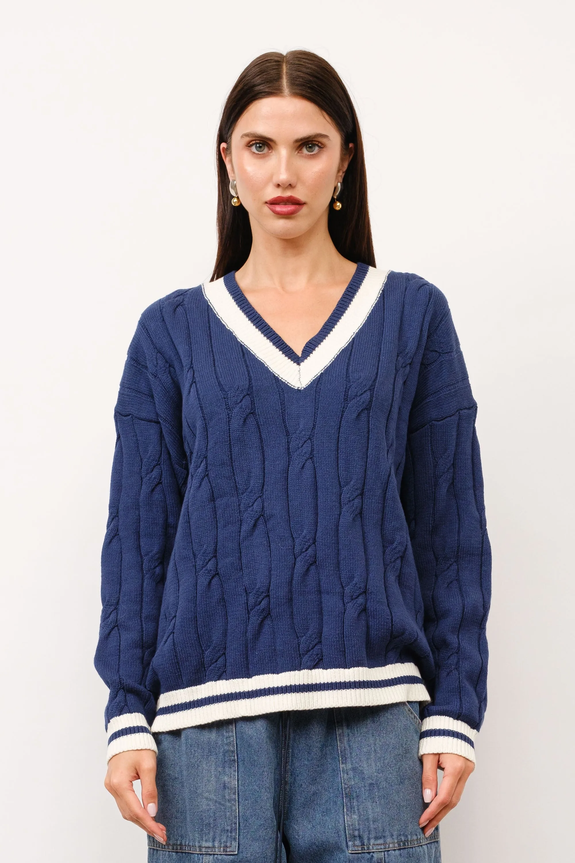 Edith Cable Knit Sweater