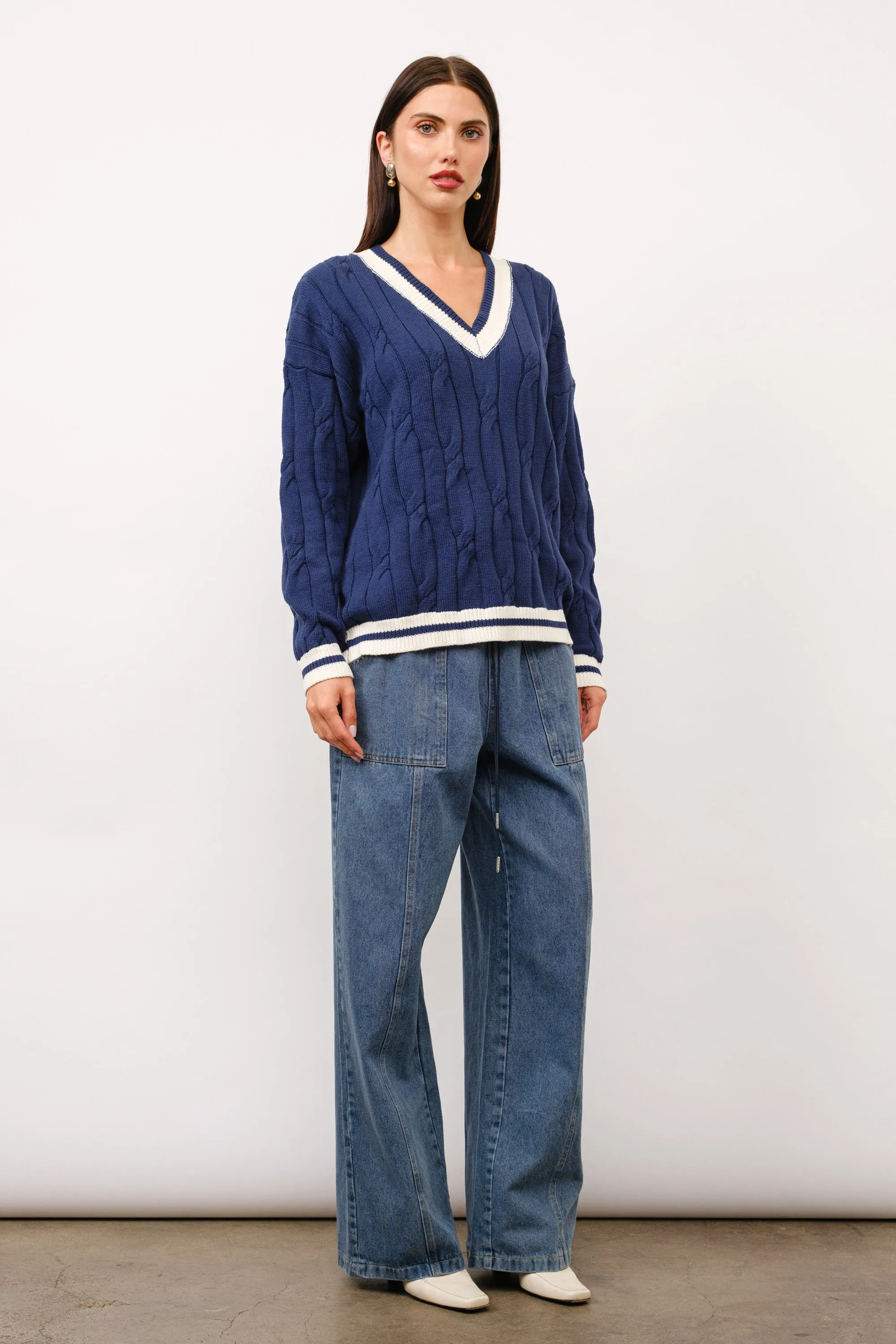 Edith Cable Knit Sweater