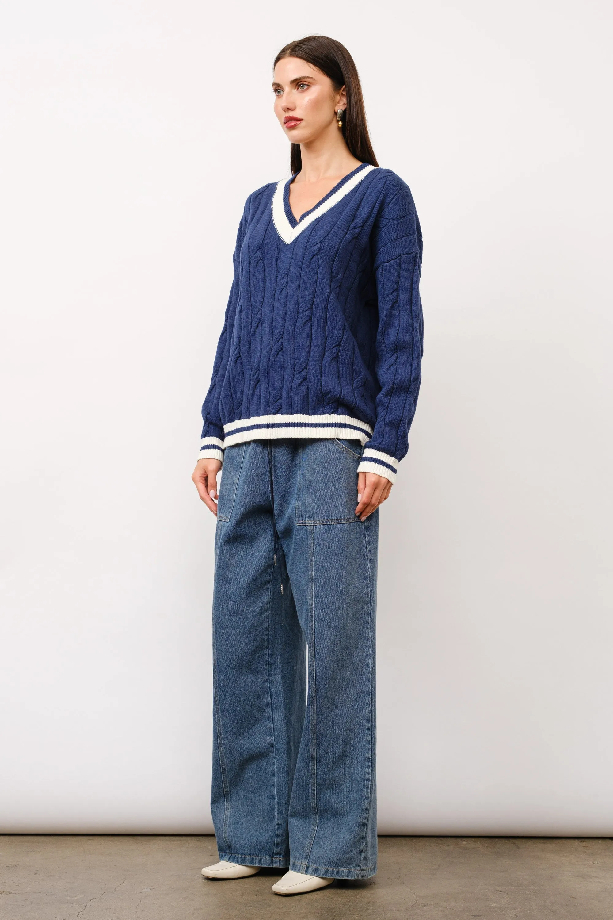 Edith Cable Knit Sweater