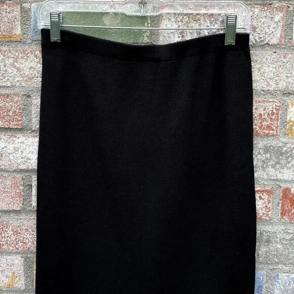 Eileen Fisher Silk Cotton Interlock Straight Pencil Skirt
