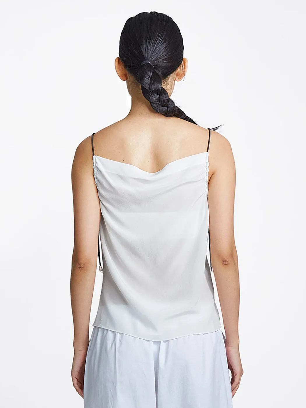 Elasticated Tank White