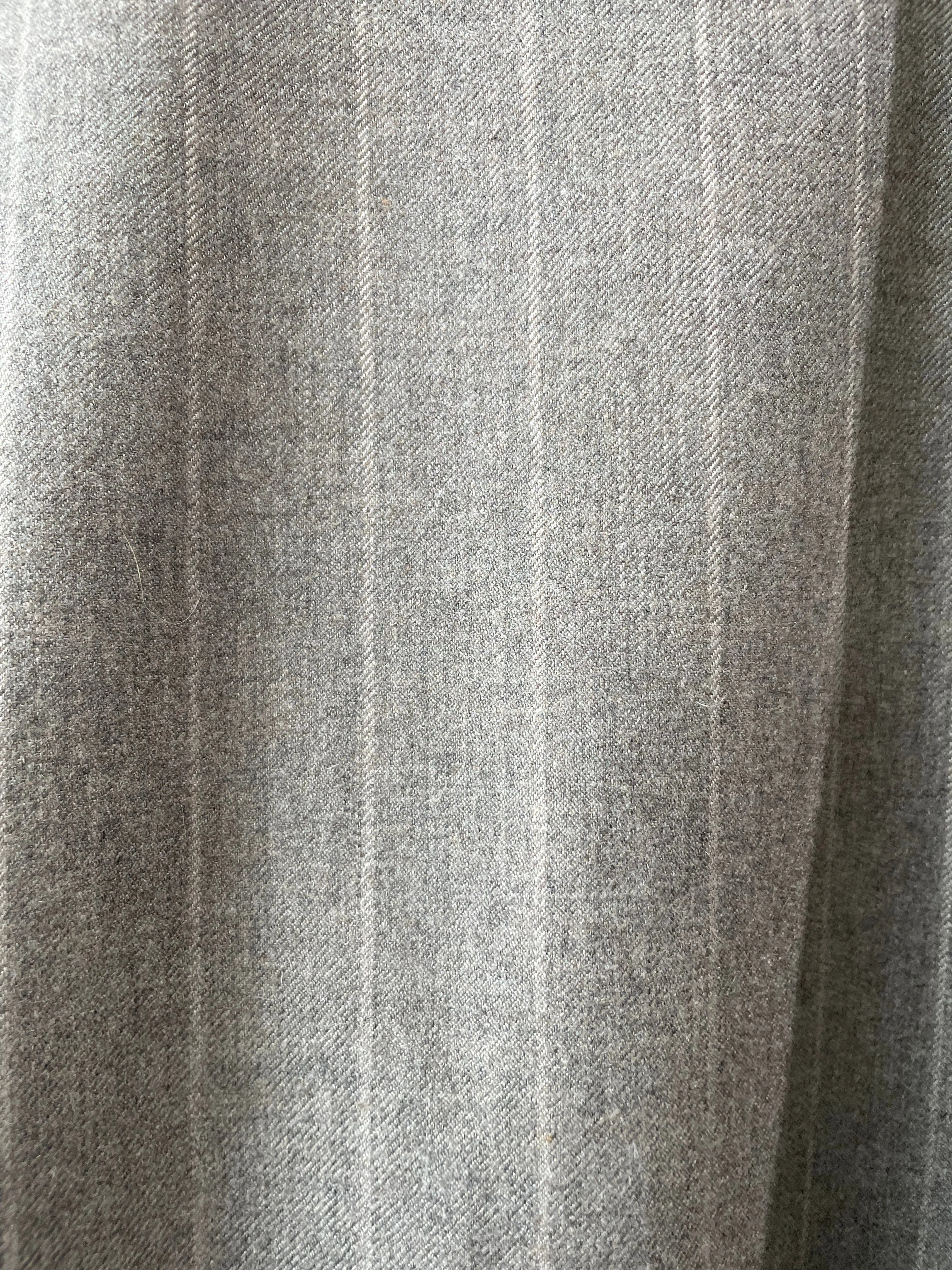 Eskandar Light Brown Striped Hooded Cashmere Top