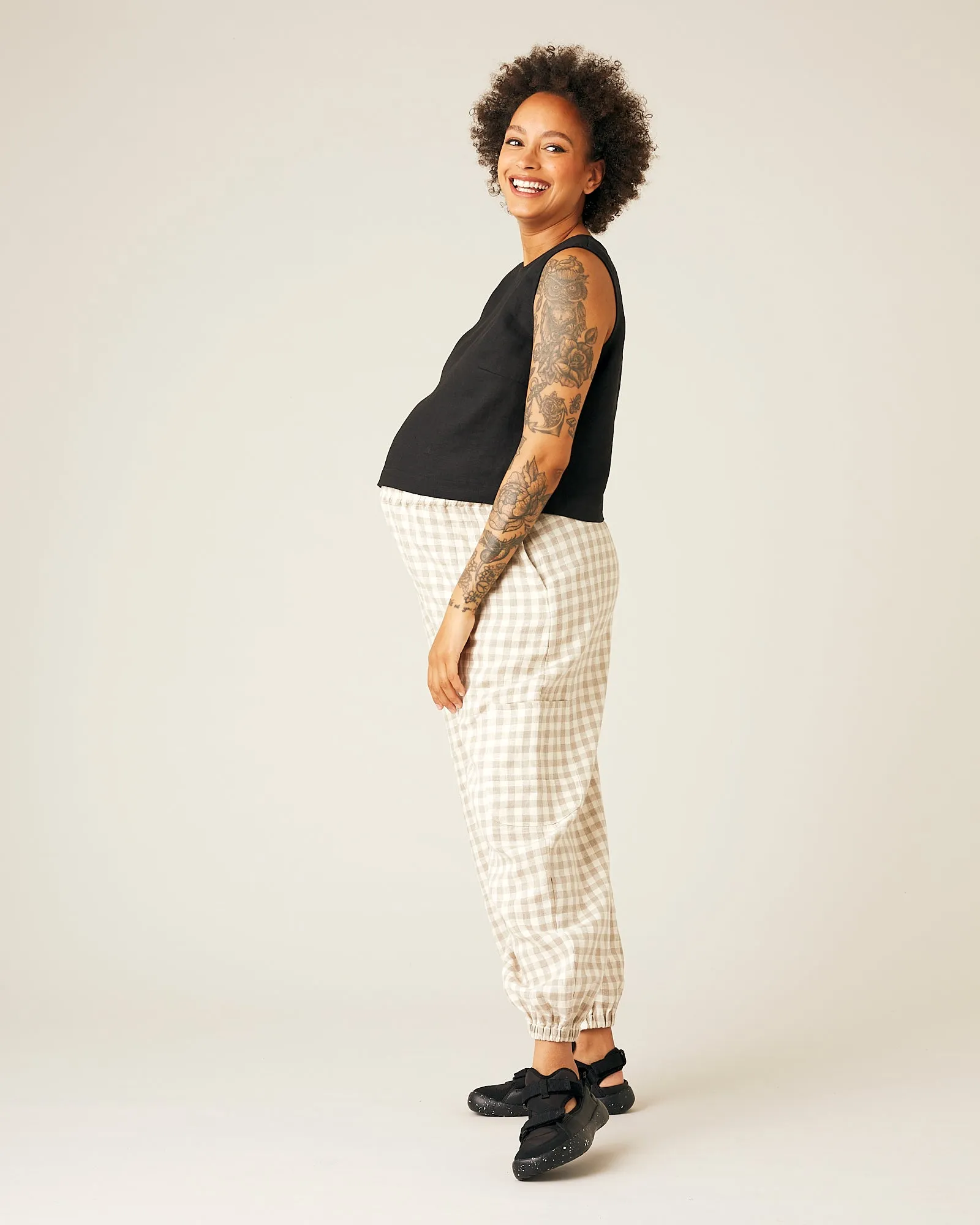 Esme Black Linen Top