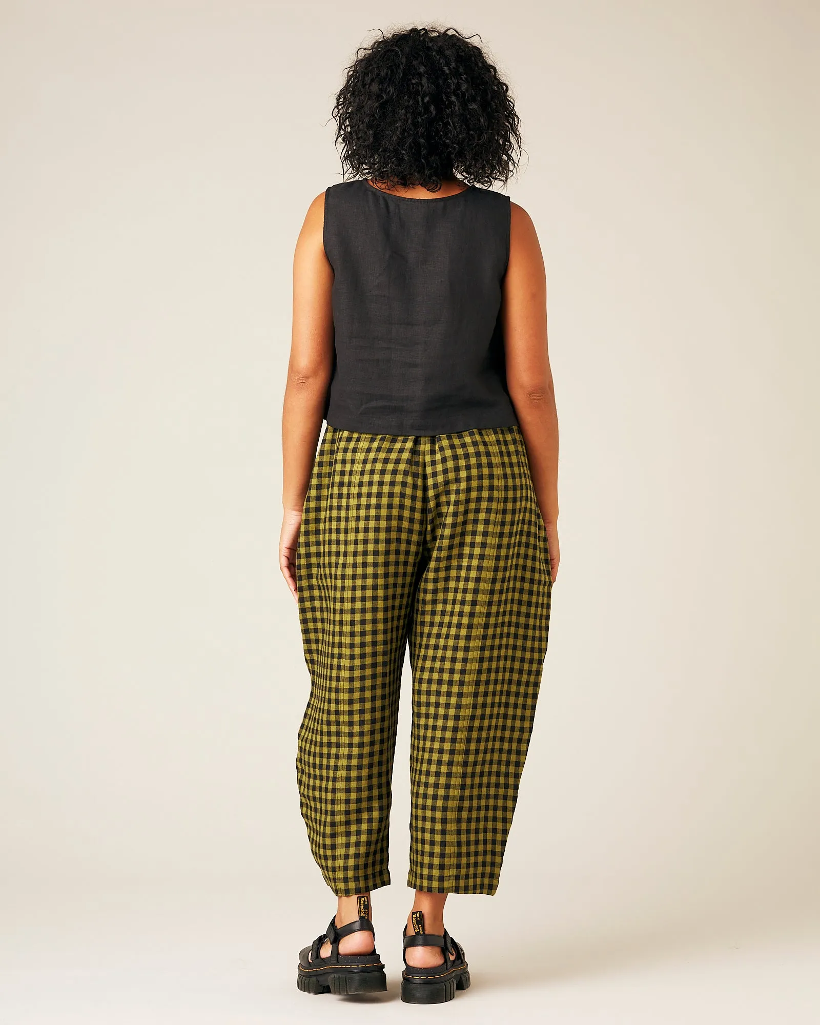 Esme Black Linen Top