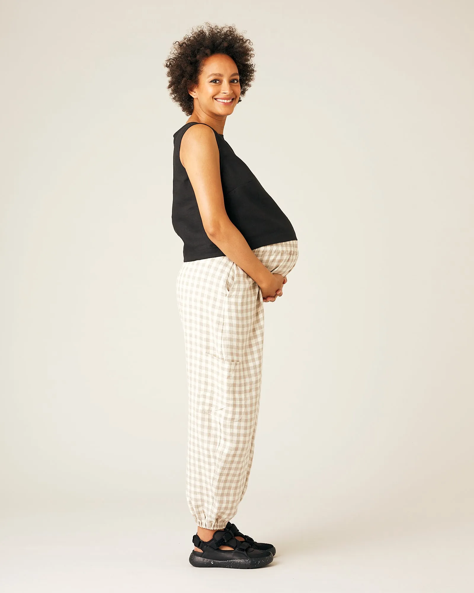 Esme Black Linen Top