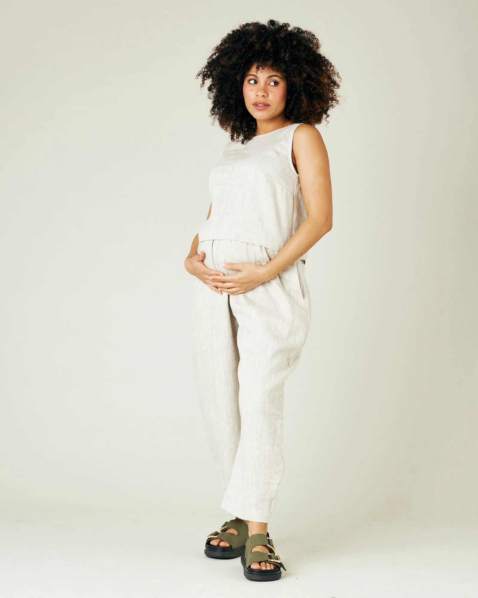 Esme Natural Linen Top