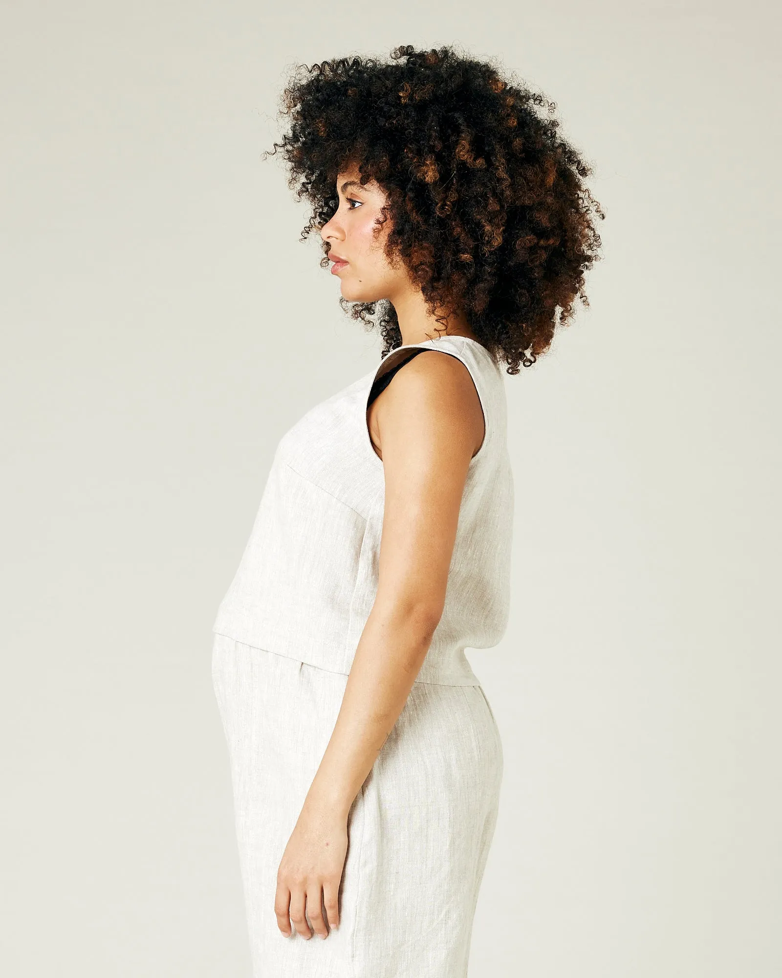Esme Natural Linen Top