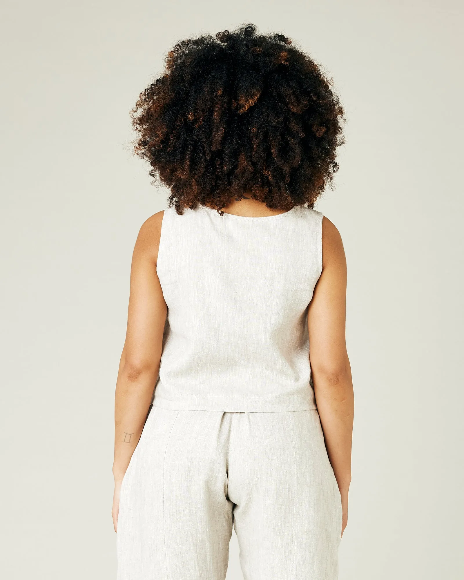 Esme Natural Linen Top