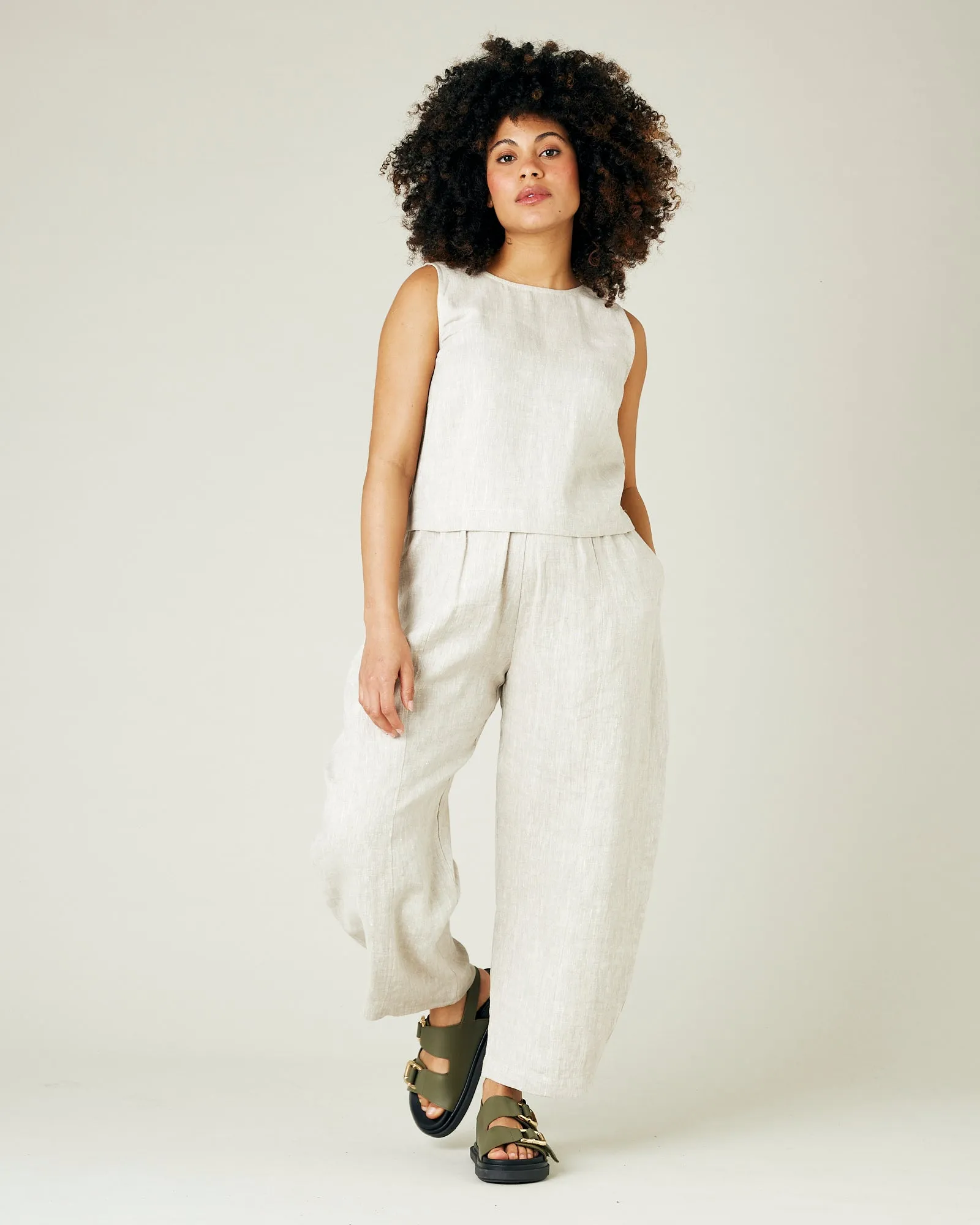 Esme Natural Linen Top