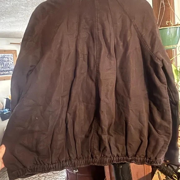 EUC Free People Swing Sporty Jacket Size Medium Cotton/Linen blend Spring
