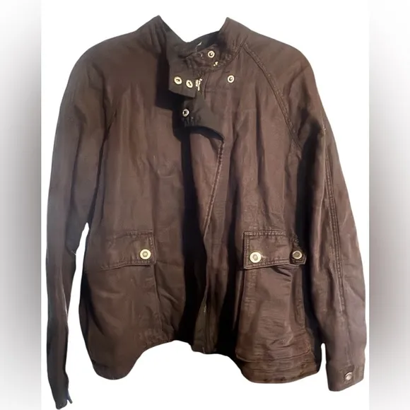 EUC Free People Swing Sporty Jacket Size Medium Cotton/Linen blend Spring