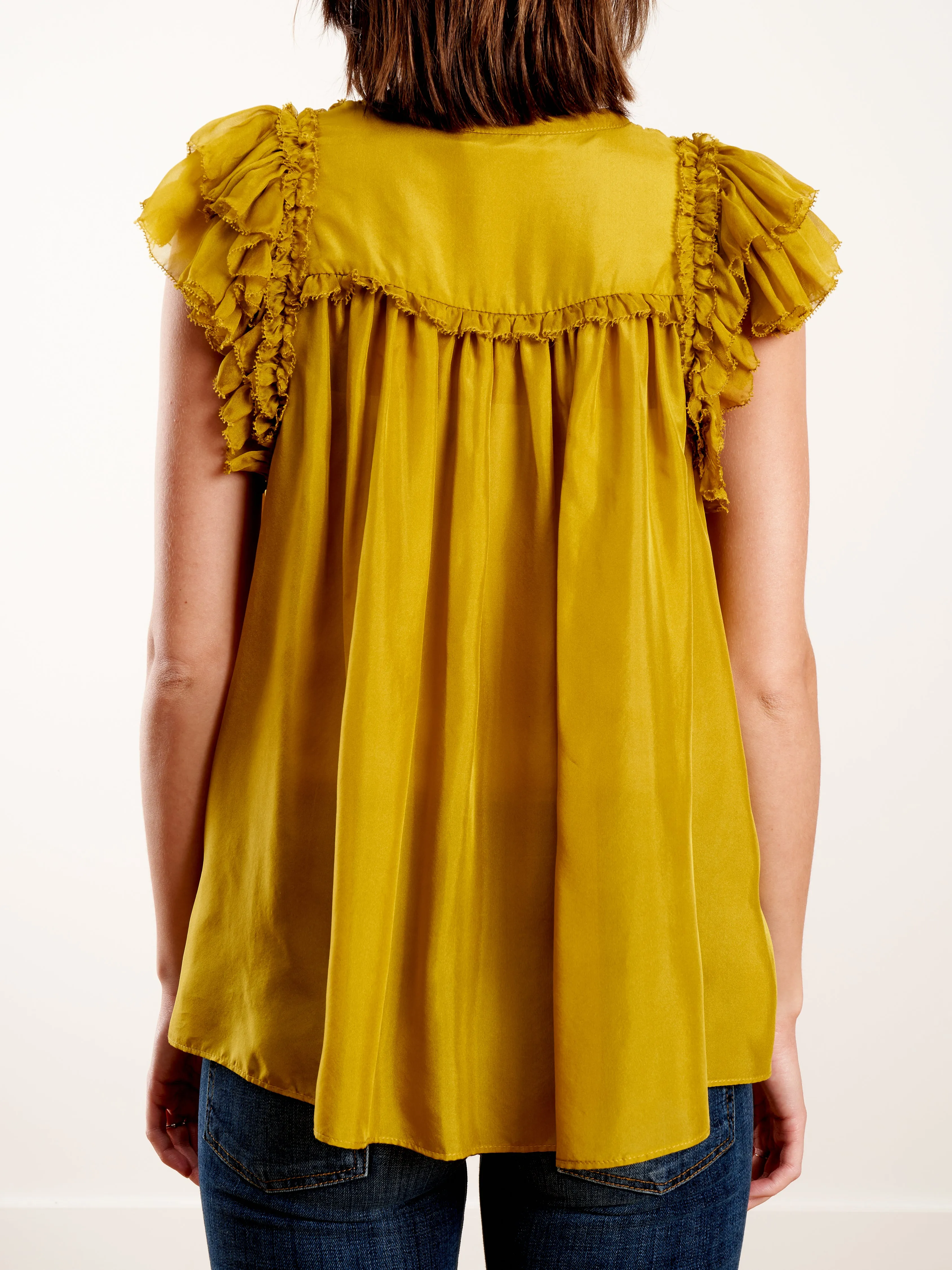 evona top - chartreuse