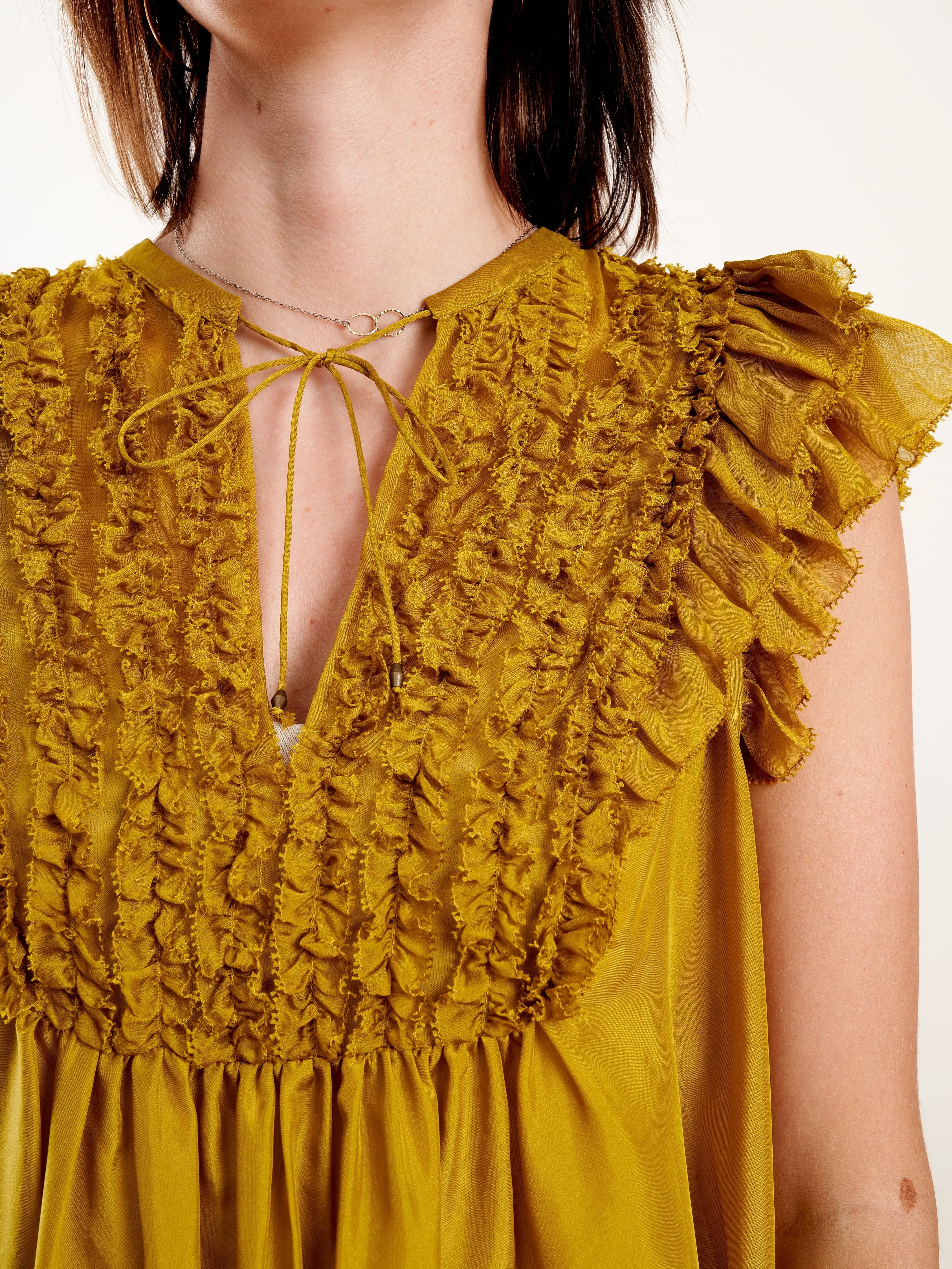 evona top - chartreuse