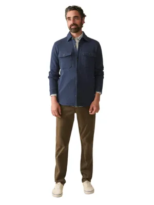 Faherty Knit CPO Jacket - Navy Night Melange