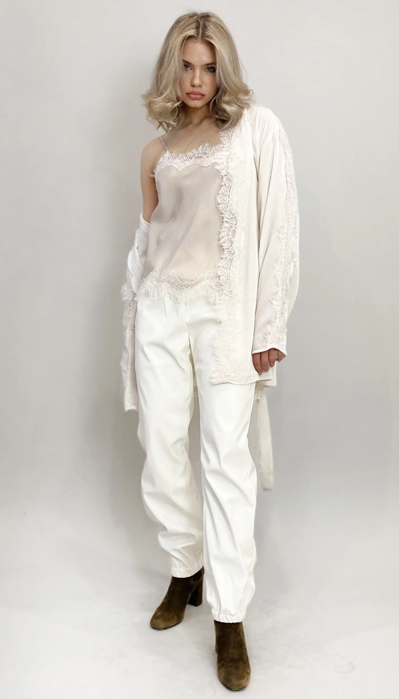 Faux Leather Jog Pant