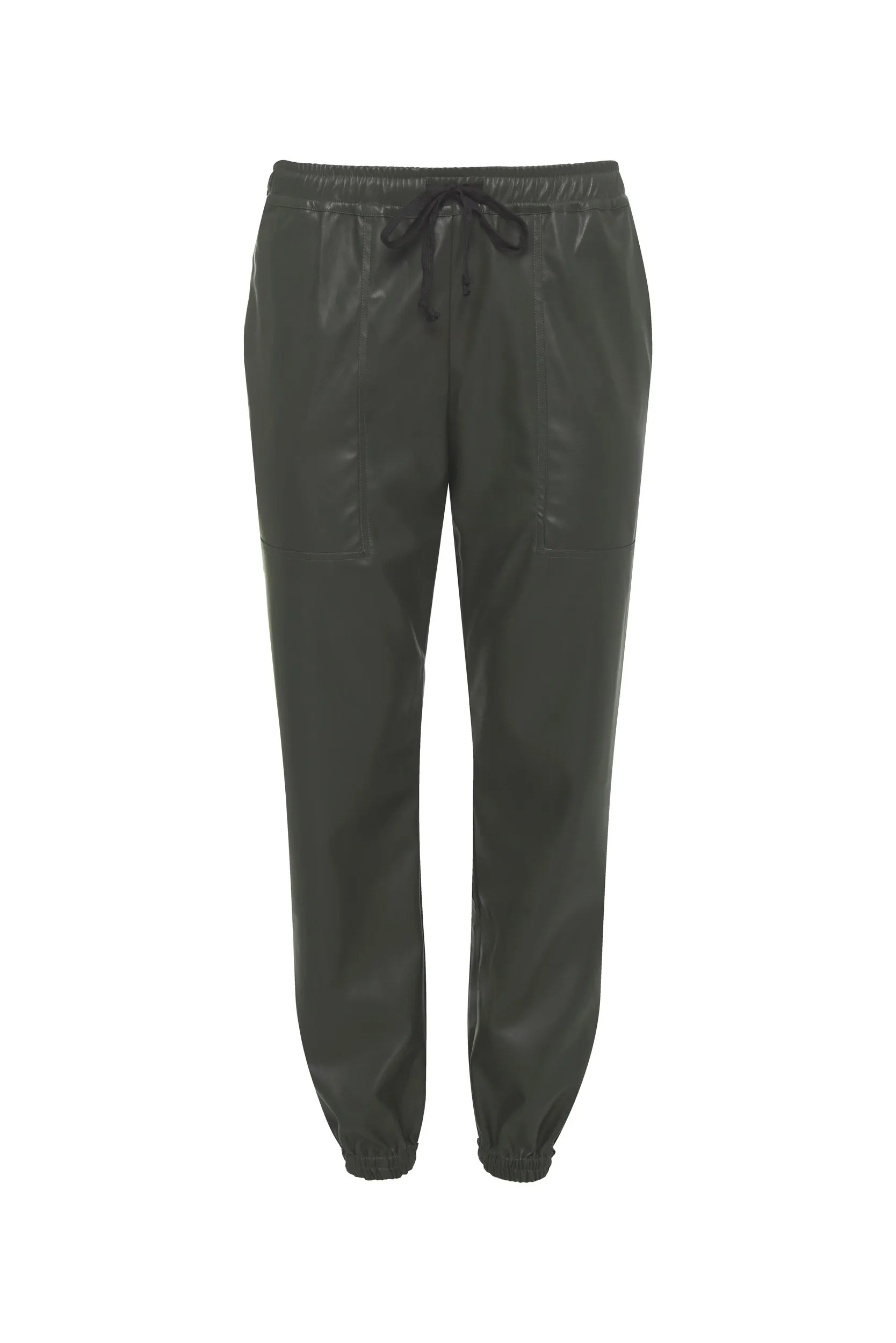 Faux Leather Jog Pant