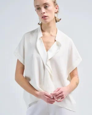 fin gaban shirt silk charmeuse